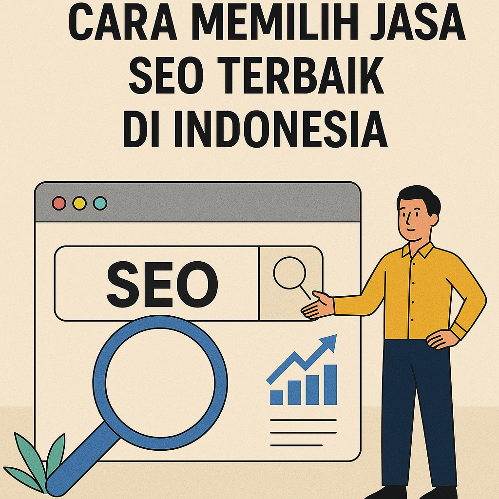 Pemilik bisnis kecil Indonesia menunjuk hasil pencarian SEO di layar browser